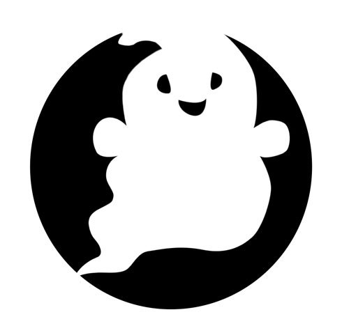 Cute ghost pumpkin pattern (With images) | Halloween pumpkin stencils ...