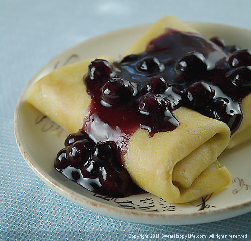 Blueberry Crepes - Family Friendly Recipes
