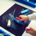 Sidewalk Chalk in the Winter - Indoor Toddler Activity Sidewalk Chalk in the Winter - Indoor Toddler Activity