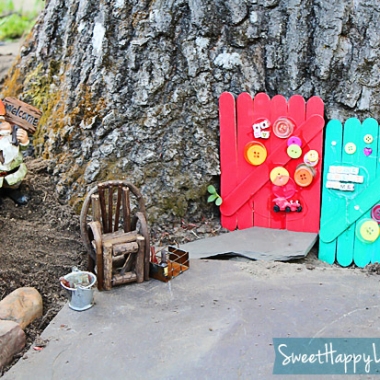 DIY Garden Gnome Doors